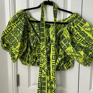 African print top